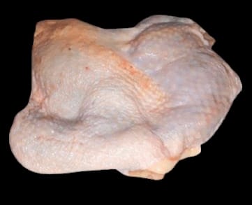 CHICKEN B/LESS LEG SKIN ON AURORA (240-260) - (PER 2KG/PKT)