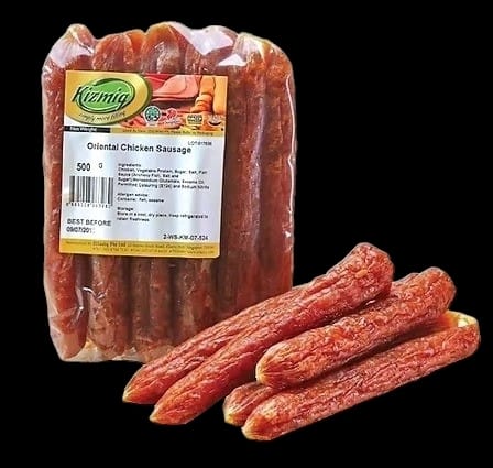 ORIENTAL CHICKEN SAUSAGE KIZMIQ - (PER 500G/PKT)